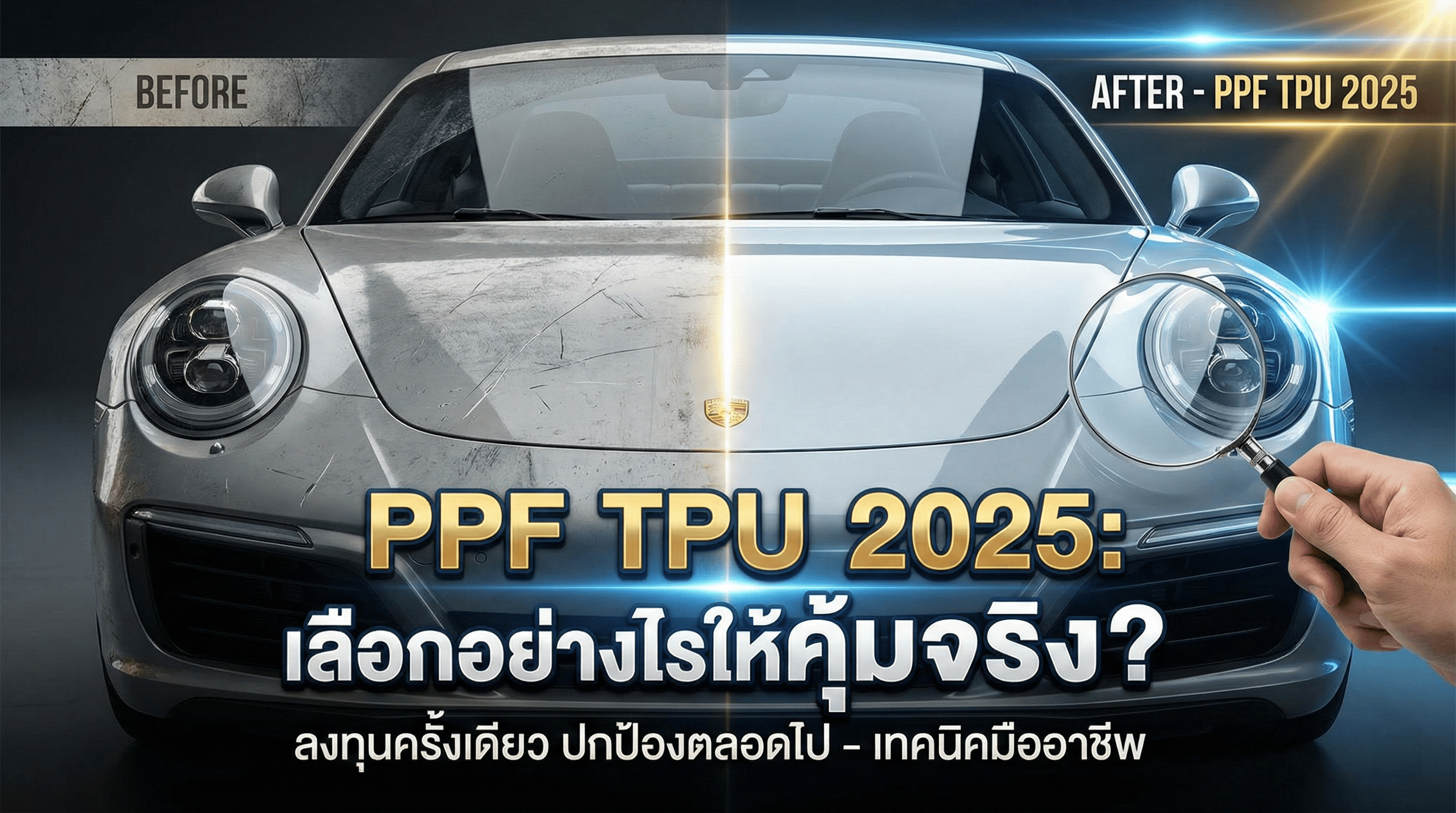 PPF TPU 2025: คู่มือเลือกฟิล์มกันรอยให้คุ้มค่าสำหรับรถใหม่