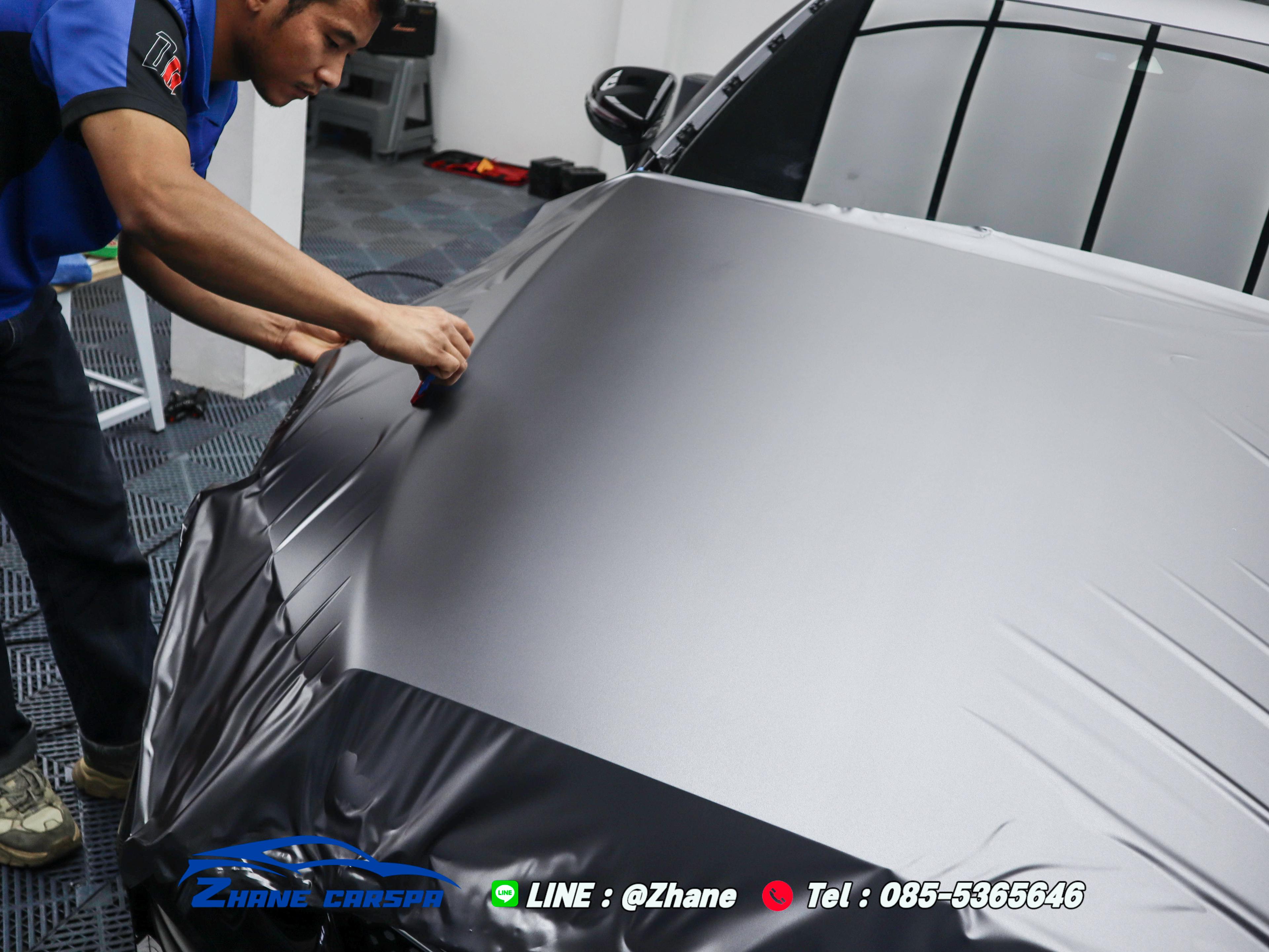 Matte Black Wrap Installation