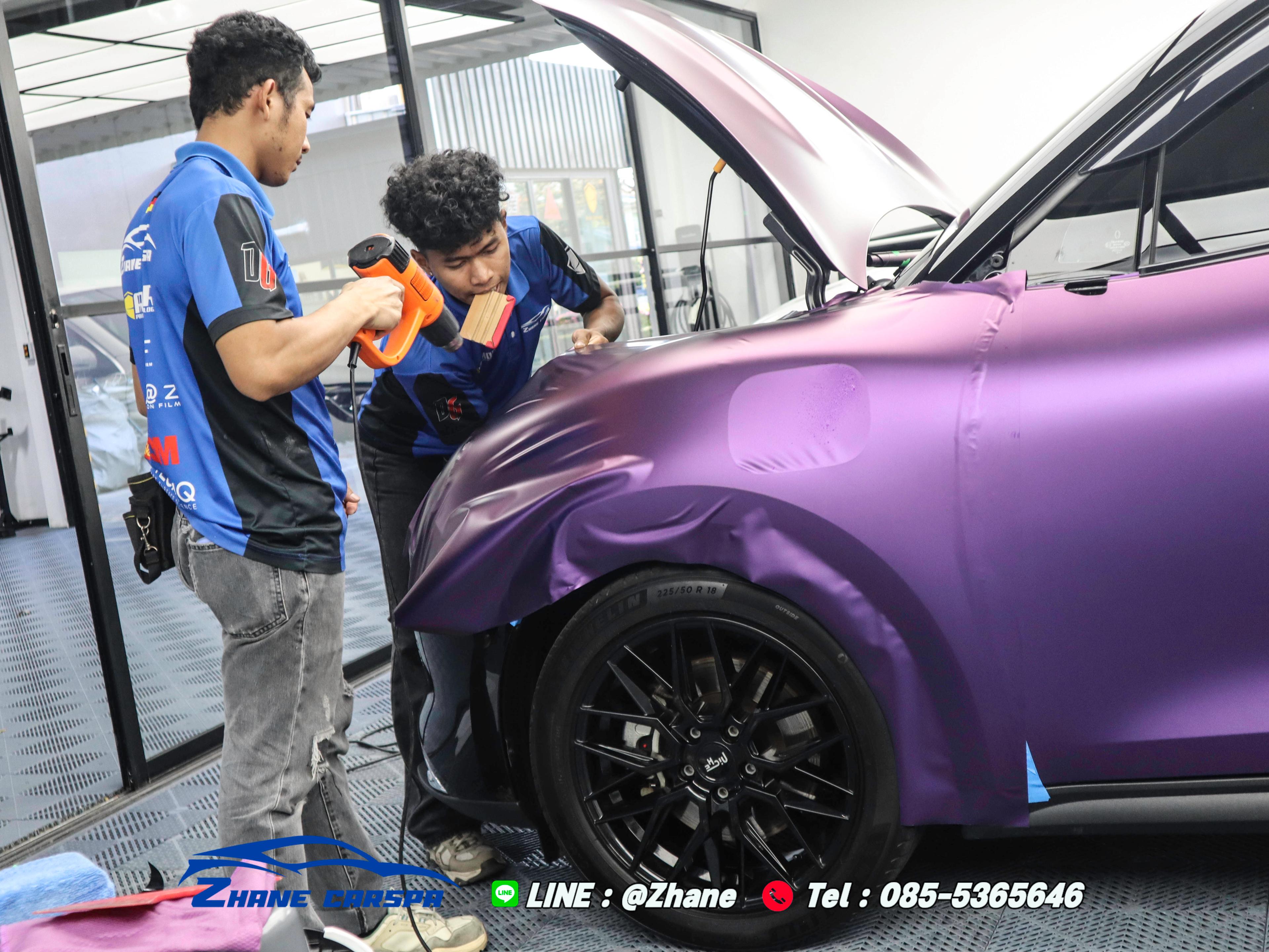 Premium color wrap car